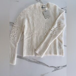 All Saints Winnie Jumper in Chalk White XS